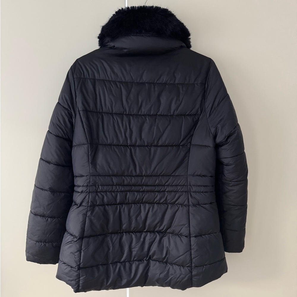 Barbour Fort Martine Faux Fur Puffer Jacket Size 12 in excellent condition - Picture 5 of 7